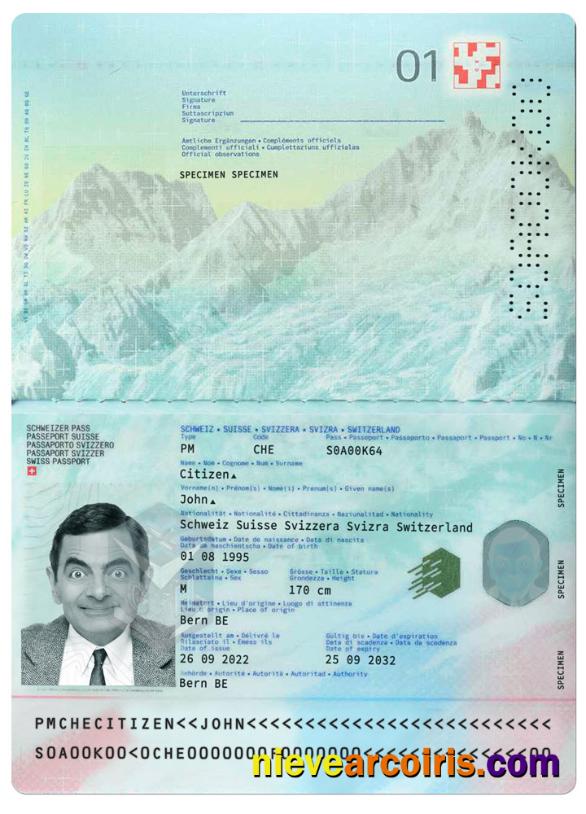 Switzerland new passport